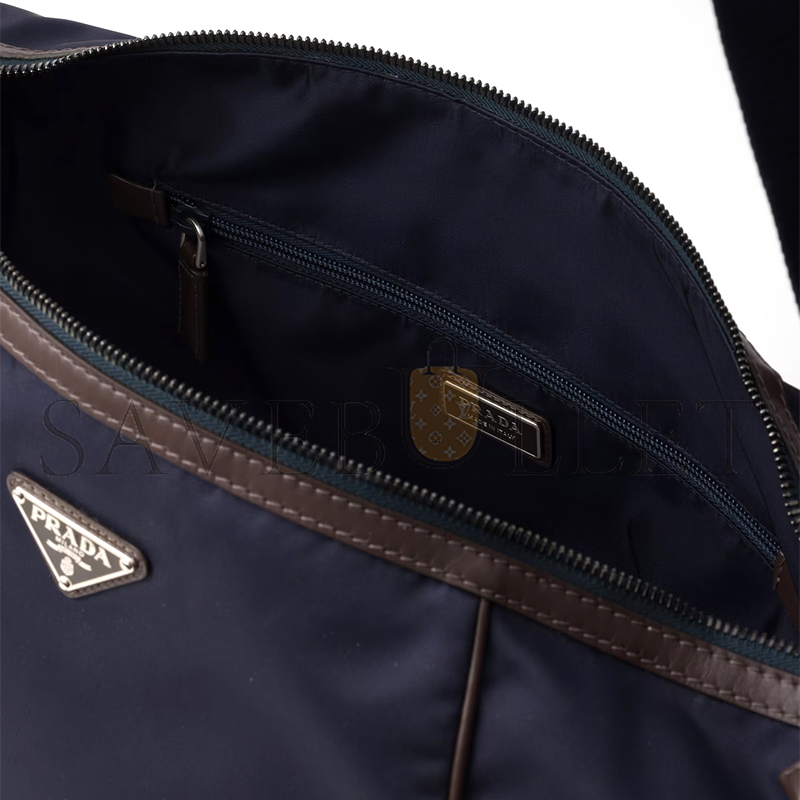 PRADA RE-NYLON AND LEATHER SHOULDER BAG 2VH180 (34*34*17cm) PRADA RE-NYLON AND LEATHER SHOULDER BAG 2VH180 (34*34*17cm)